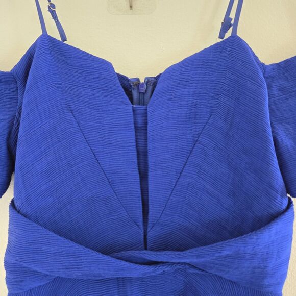 Revolve ELLIATT Lysander Dress in Cobalt sz XS Blue A-Line Mini RSP $290 NWOT - Picture 10 of 14